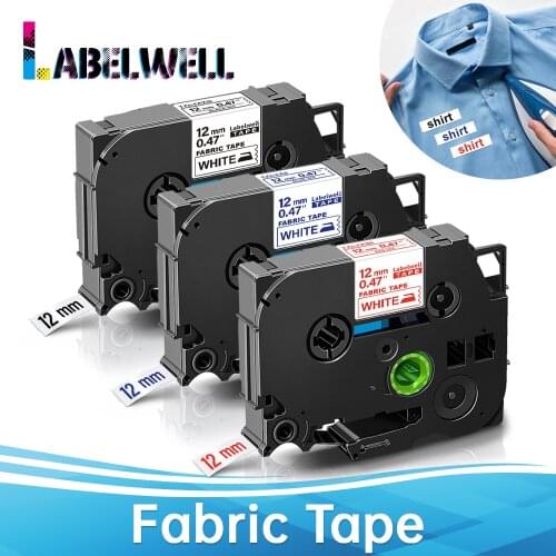 Labelwell 3pk compatible for Brother TZe-FA3 TZe-FA231 TZe-FA3R Fabric Iron-on Label TZe FA3 for Brother P-touch label printer