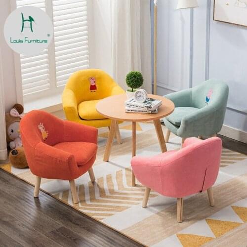 Louis Fashion Childrens Sofa Chair Mini Cartoon Lazy Person Reading Baby Cute Simple Modern
