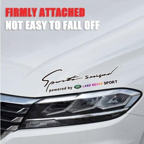 Personality Car Head Light Stickers Cars Marks Hood Decal For Land Rover Defender Discovery Range Rover Freelander Evoque SV SVR