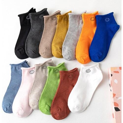 Summer Spring Candy Color Chaussette Homme womens Casual Medias Mujer Cotton Ankle Socks Woman Chausette Femme Calcetines Girls