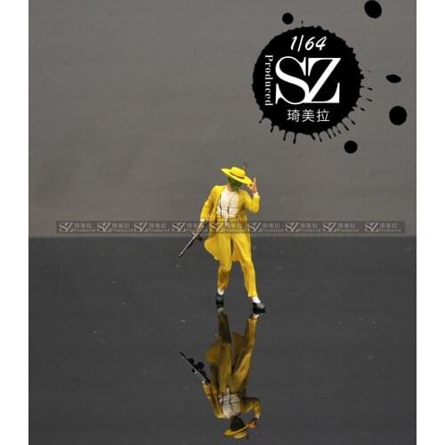 New 1/64 Scale Resin Die Casting Movie Character Mr. Face Doll Model Car Scene Model Scene Layout Collection Decoration Toy