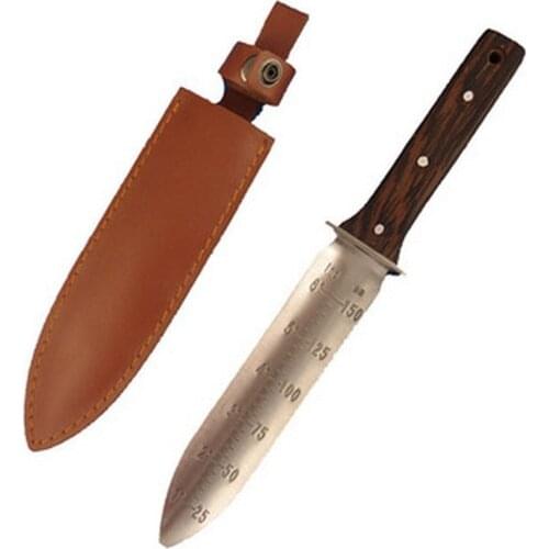 Stainless Steel Digging Knife Multifunction Portable Garden Knife with Sheath Pruning Serrated Weeding Knife Garden Shovel Tools