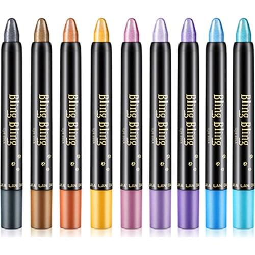 15 Colors Pearlescent Eyeshadow Pen Long Lasting Waterproof Eye Highlighter Shiny Colorful Pearlescent Wholesale Eye Pencil