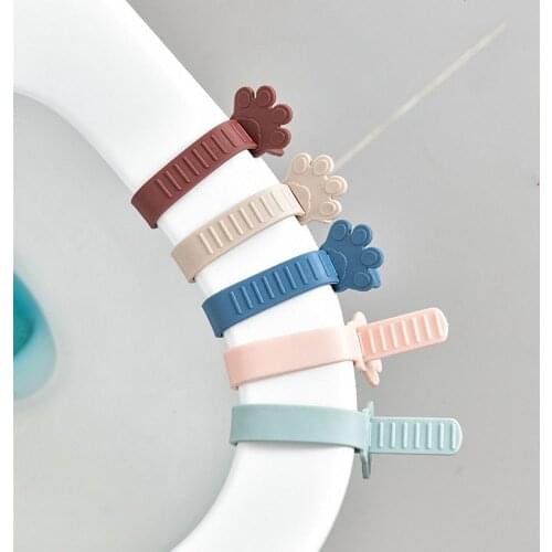 2 Pcs Toilet Cover Lifting Device Bathroom Toilet Lid Handle Portable Closestool Cover Handle Bathroom Accessories