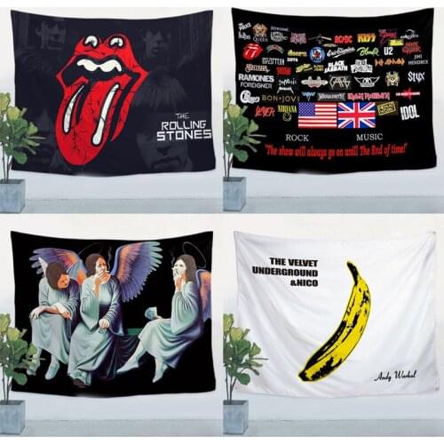 Rock Music Thrash Heavy Metal Poster Large Flag Banner Canvas painting Tapestry Print Cloth Art Music Festival Room Wall Decor