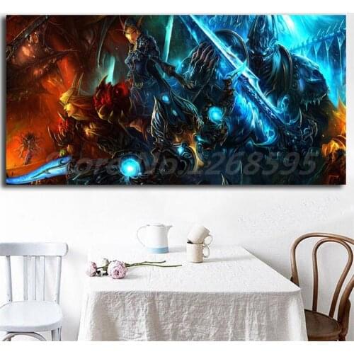 Awesome World Of Warcrafts Wallpapers Canvas Painting Print Living Room Home Decor Modern Wall Art Oil Painting Poster Artwork