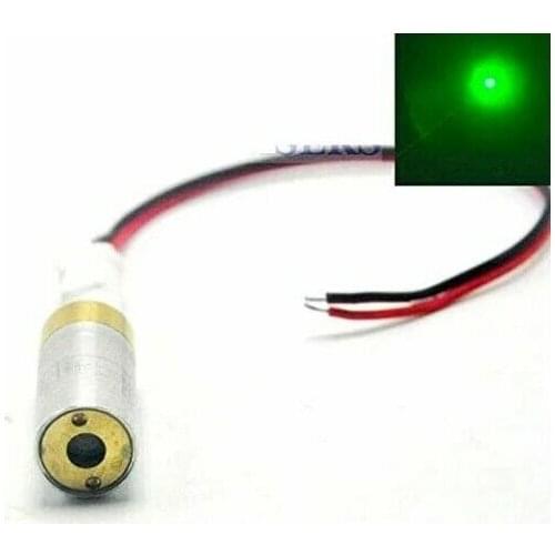 INDUSTRIAL/LAB 5VDC 532nm Green Laser 10mW Dot Laser Diode Module w/ Driver in
