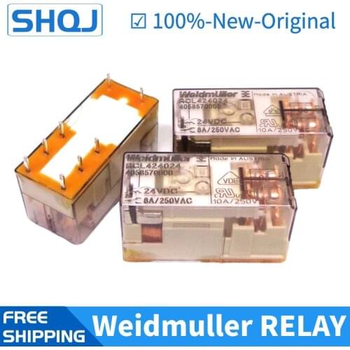 10PCS Weidmuller Relay RCL424024 RCL114024 RCL424730 RCL114730 RCL314730 24VDC 230VAC Brand new and original Schneider relay