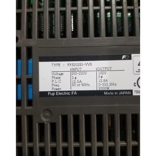 RYS202S3-VVS servo driver , used in good condition . 80% appearance new , good working , free shipping