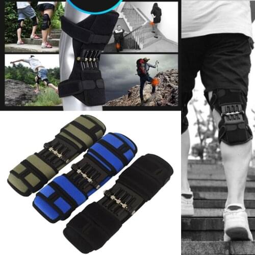 Elder Sports Knees Stabilizer Strengthening Breathable Knee Pads Booster Support Pain Relief Power Spring Strength Protector