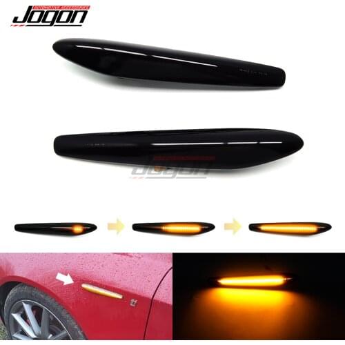 2Pcs LED Dynamic Side Marker Lights Car Turn Signal Blinker Lamps For Alfa Romeo 159 / 159 Sportwagon / Boera / Spider typ 939
