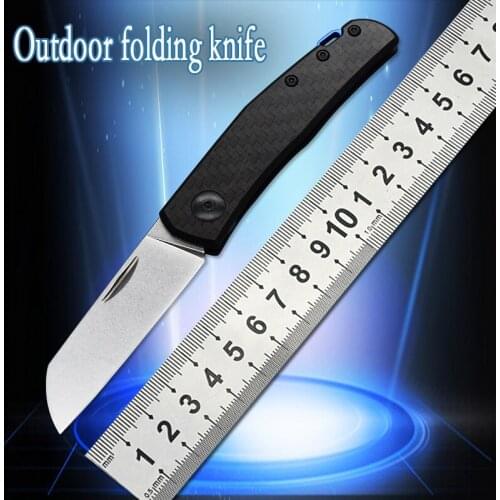 Outdoor tactical folding knife high hardness self-defense camping survival hunting knife fruit knife gift knife EDC tool