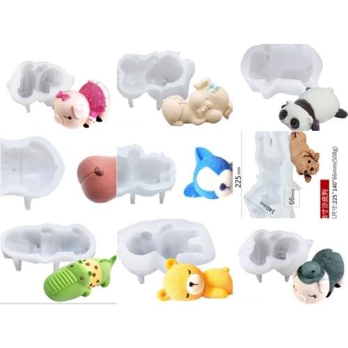 The second generation mousse silicone mold ice cream cake Shar Pei raccoon net red dog animal baking mould kitchen tool