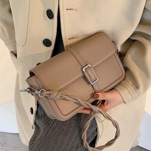 Female Underarm Bag Baguette Backpack Designer Shoulder Bag Handbag Purse Women Bag Texture Fashion 2021 New Trend PU Leather