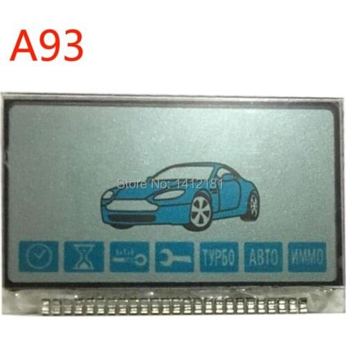 A93 LCD Display Screen Metal Pin For Russian Version Two way Car Alarm System Starline A93 lcd Remote Control Key Keychain