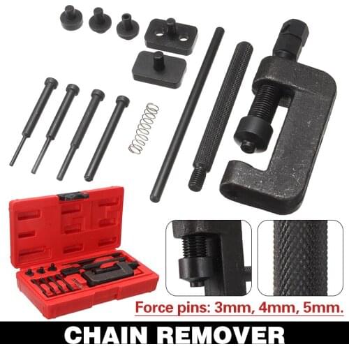 1set Motorcycle Bike Chain Remover Breaker Splitter Universal Set Link Riveter Riveting Tool Accessories Parts