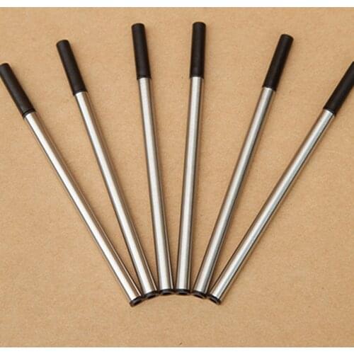 1pcs Simple Practical Universal Metal Refill 0.5mm Black Ink Ballpoint Pen Refills