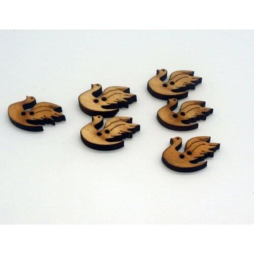 2017 New Arrival 50PCS 2-Holes Garment Wooden Animal Decorative Buttons Fit DIY Sewing scrapbooking accessories crafts