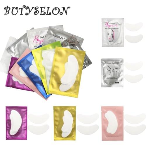 50pairs Eyelash Extension Paper Patches Grafted Eye Stickers 11Colors Eyelash Under Eye Pads Eye Paper Patches Tips Sticker