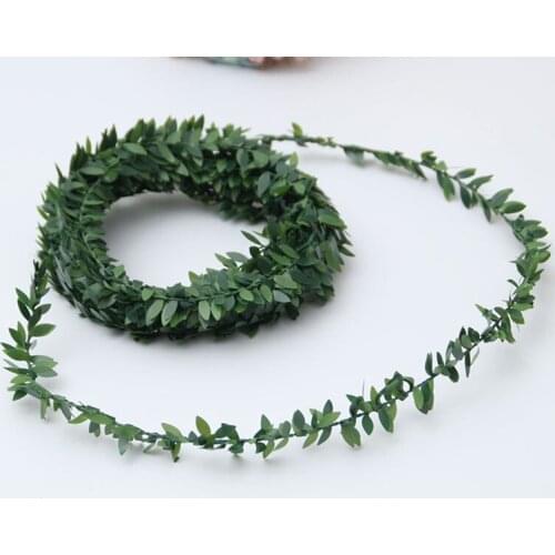 7.5M Artificial Green Leaves Garland Silk Ivy Vines Rattan Xmas Wedding Decor