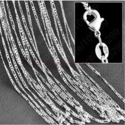 Factory price top quality S925 - Jewelry.Mens 2mm flat three a chain of foreign trade geometric - necklace