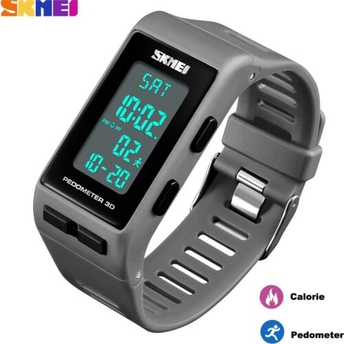SKMEI Brand Luxury Digital Sport Watch Military Pedometer Calorie Alarm Clock LED Waterproof Men Wrist Watch Relogio Masculino