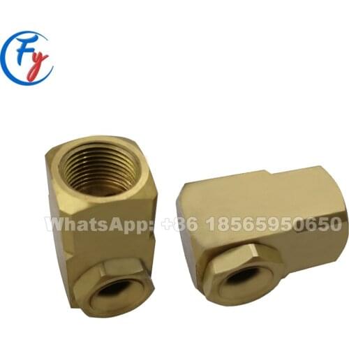 Brass A-W right angle wide angle hollow cone spray nozzle, A-W corner type wide angle hollow cone spray nozzle