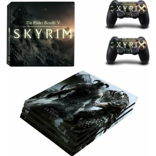The Elder Scrolls PS4 Pro Stickers Play station 4 Skin Sticker Decal For PlayStation 4 PS4 Pro Console & Controller Skins Vinyl