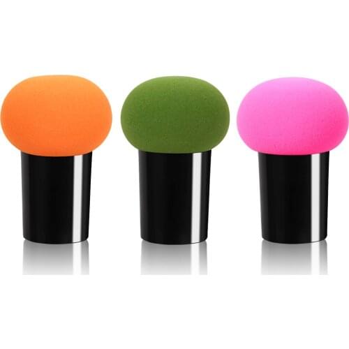 New Arrival Makeup Sponge Mushroom Head Powder Liquid Foundation Puff Dry & Wet Multi- function Cosmetic Tool Tamp Storage Box