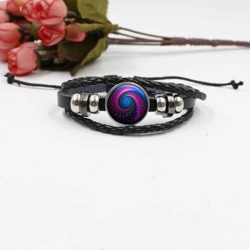 New accessories Galaxy series woven leather bracelet fashion jewelry