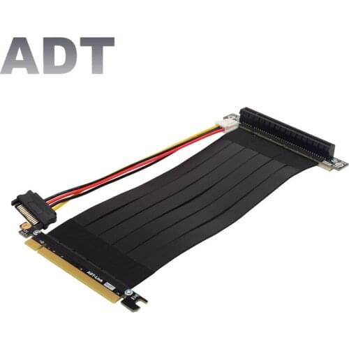 RTX3060 PCI E 3.0 X16 Graphics Card Mining Riser Extension Cable with SATA 4Pin Power for X99 Server Motherboard Ethereum Miner