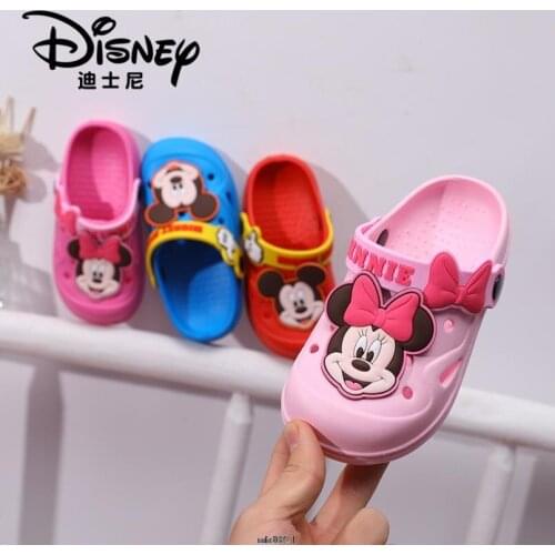 Kids Slippers Cartoon Shoes Summer Toddler Flip Flops Baby Indoor Shoes Beach Swimming for Children Mickey Mouse Minnie Slippers