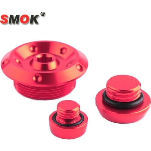 SMOK For Kawasaki Versys 650 2007-2016 Versys 1000 2011-2014 Motorcycle Right Engine Crankcase Straight Screw Cover Plug Cover