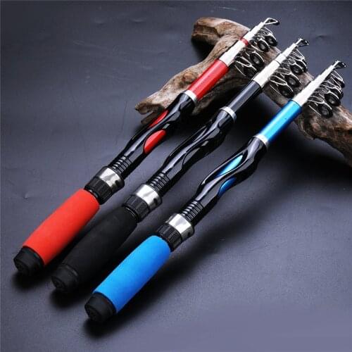 Sougayilang 1.0m1.5m Mini Telescopic Fishing Rod Portable Travel Pole for Fishing Beginner Fishing Tackle Gift for Kids