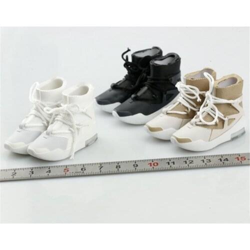 In Stock 1/6 Soldier Vinyl Shoes FOG Joint Name Sports Sneakers Hollow Shoes for 12-inch PH TBL Action Figures Model Toy