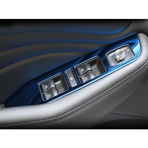 4pcs for haval F7 F7X Door glass switch Decorative frame Inner door bowl Stainless steel