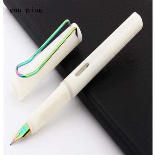 High quality 407 Milky white Office Fountain Pen student School Stationery Supplies ink pen