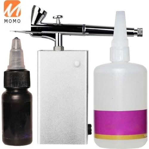 Japanese-Style Blooming White Gradient UV Polish Nail Spray Gun Inkjet Printer Special Pigment Set