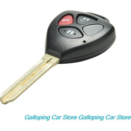 Replacement Blank Key Shell Case Car Remote Fob for Toyota Scion 3 Buttons Car Accessories