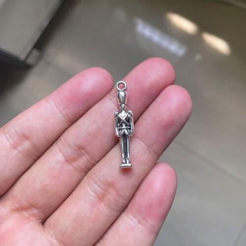 12pcs/lot Handsome Soldier DIY Handmade Pendant Necklace Bracelet Key Chain Accessories Charms Findings Jewelry Making Supplies