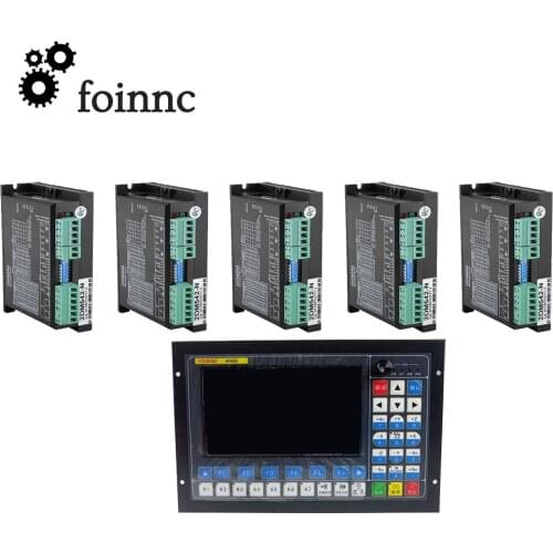 5-axis CNC Router kit 1 pcs 5 Axis Offline CNC Controller M350 1MHz G-Code + 5 pcs 2DM542 Motor Driver For NEMA23 Motor
