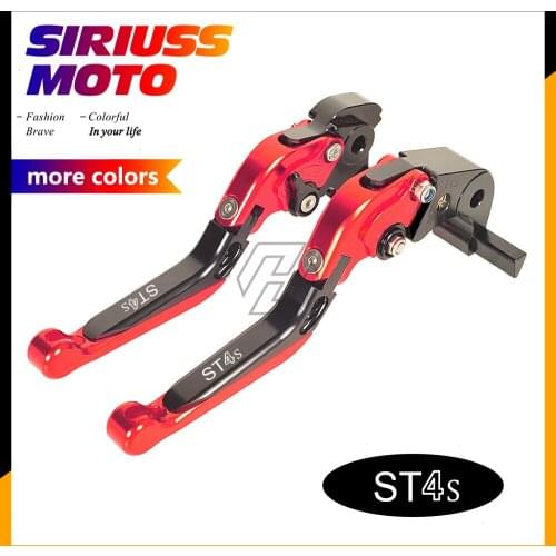 CNC Aluminum Motorcycle Foldable Lever Motorbike Brake Clutch Levers Case for Ducati ST4 ST4S ABS 2004-2006