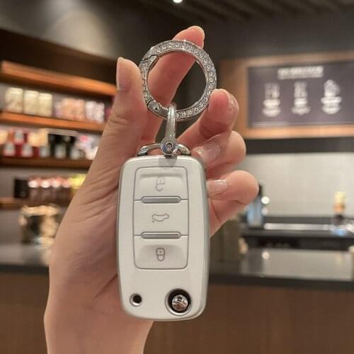 TPU Car Key Case Cover Protetcion Shell For Volkswagen VW Jetta Golf 7 MK7 Seat Ibiza Leon FR2 Altea Aztec Polo Passat Tiguan
