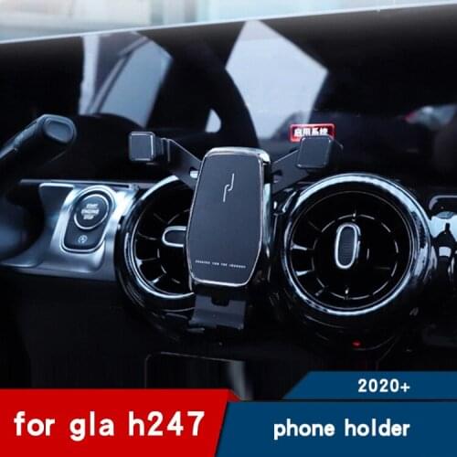 For Mercedes Gla H247 Accessories Gla250 200 220 45 Amg Phone Holder Air Outlet Navigation Bracket Phone Stand 2020