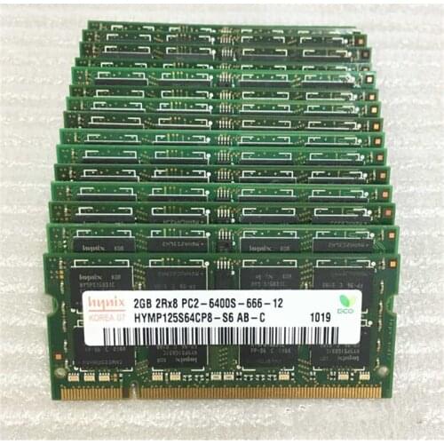 For Laptop Hynix ddr2 2gb 800MHz RAM 2GB 2Rx8 PC2-6400S-666-12 Memory RAMS DDR2 800MHz 2GB
