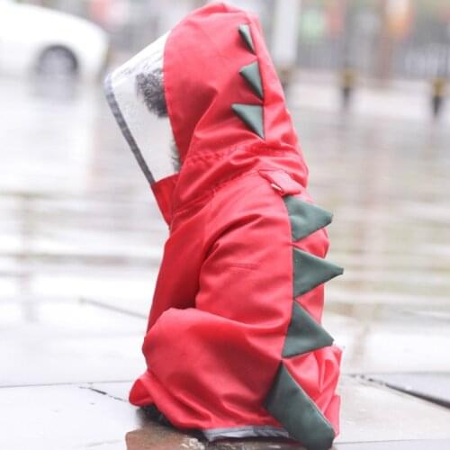 Pet Cat Dog Reflective Puppy Small Dog Rain Coat Raincoat Hooded Waterproof Jacket for Dogs Soft Breathable Mesh Dog Clothes