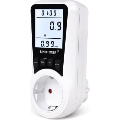 Electricity Usage Monitor Digital Wattmeter AC Power Meter 110V-230V Energy Meter Socket Power Monitor EU/US/UK/BR Plug
