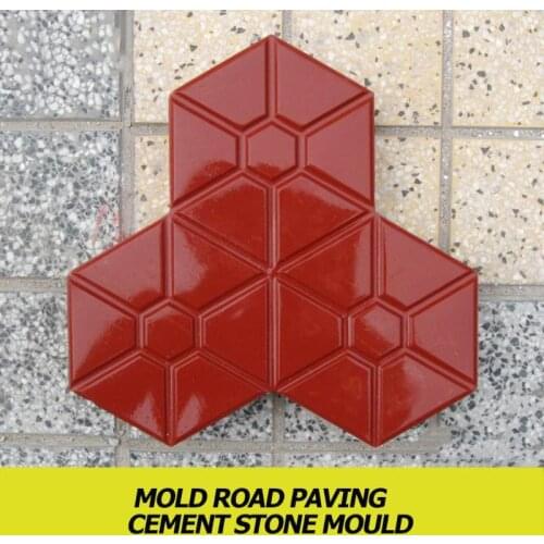 Square Garden Pavement Mold DIY Road Path Paving Brick Tile Concrete Mould for Household Gardeing Courtyard Path design Molds