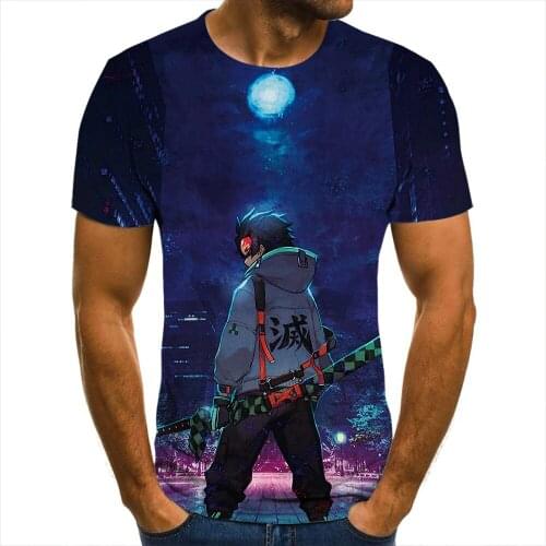 3D T-Shirt Demon Slayer Jointly Tshirts Men Women Children Short Sleeve Cool Tees Fashion Casual Summer Boy Girl Kids Streetwear
