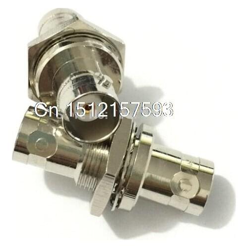 BNC female to BNC female jack with nut bulkhead adapter